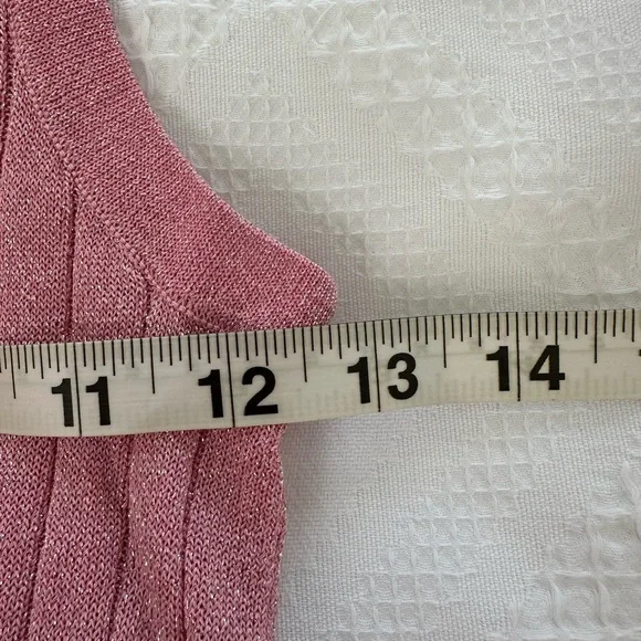 Zara Pink Ribbed Tank Top - Picture 7 of 8